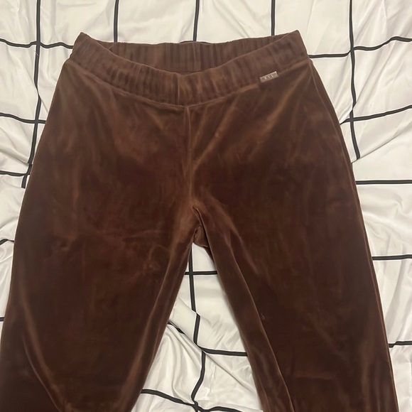 Y2K Brown Velvet Pants - Picture 2 of 4